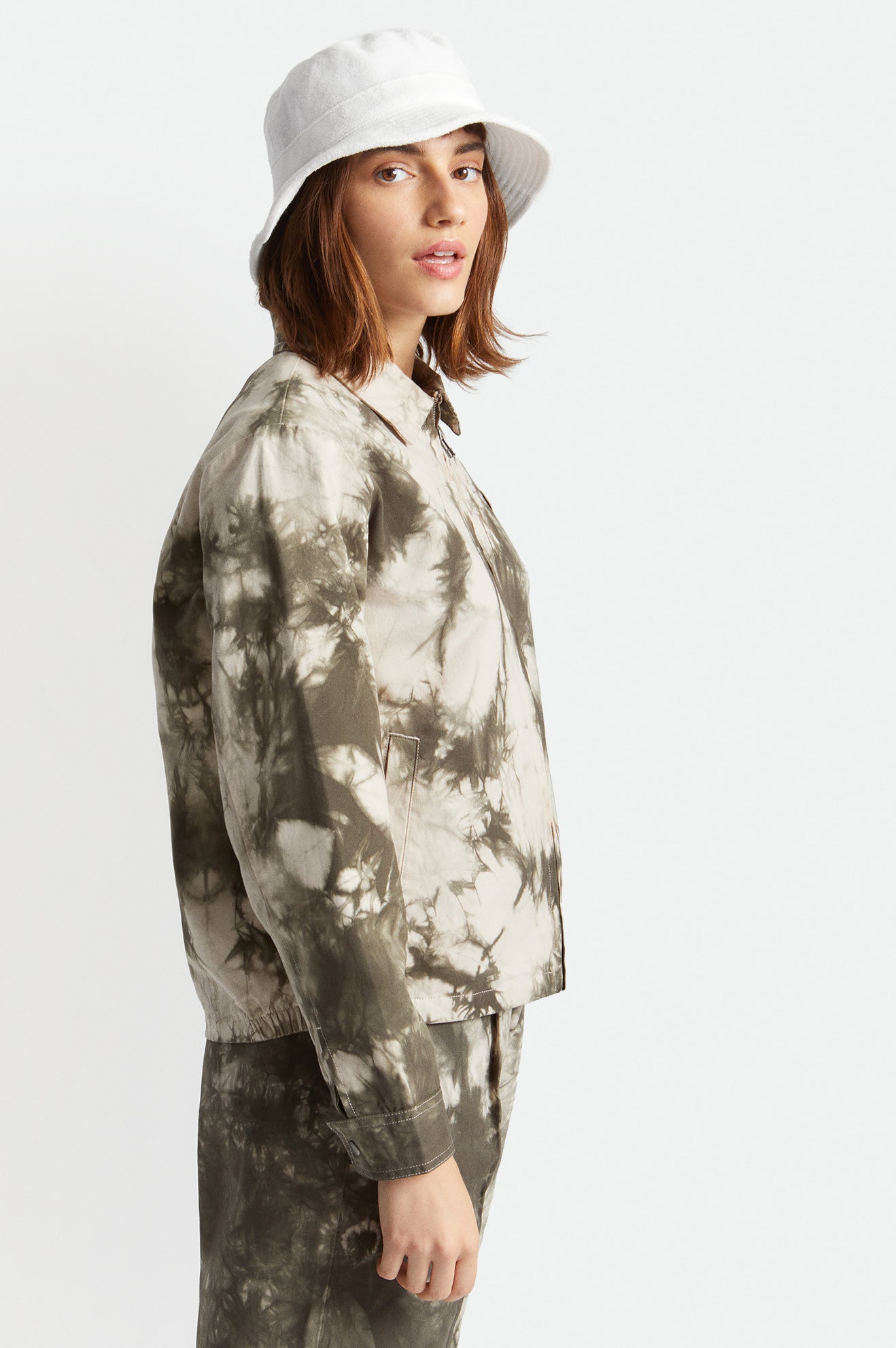 Utopia Jacket - Beige/Military Olive - Image 4